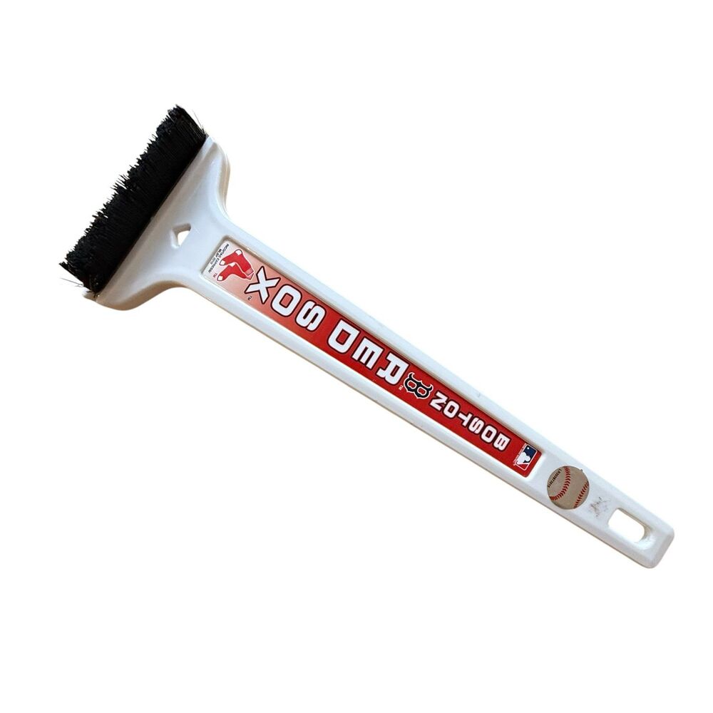 Boston Red Sox MLB Ice Scraper Snow Brush White Winter Car Tool Vintage